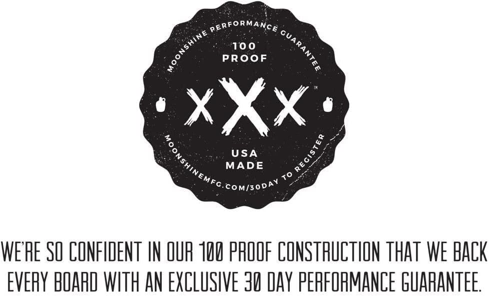 Spark Complete - Longboard Skateboard, Waterproof, Durable, Lightweight, Cruiser, by Moonshine Manufacturing (Complete with Trucks & Wheels)