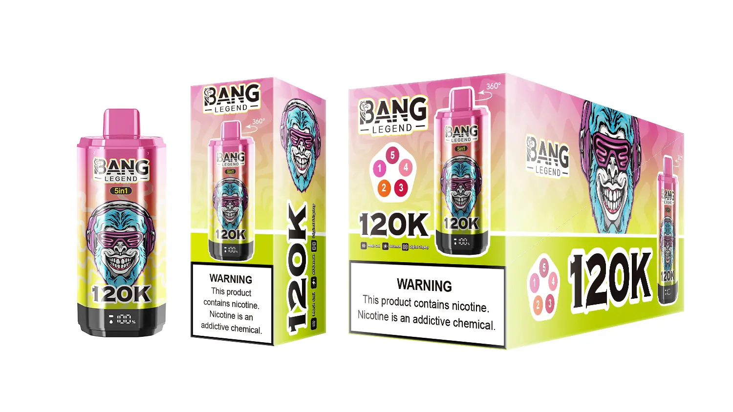 BANG LEGEND 120K 5 in 1 (10pcs) - MYEU VAPES