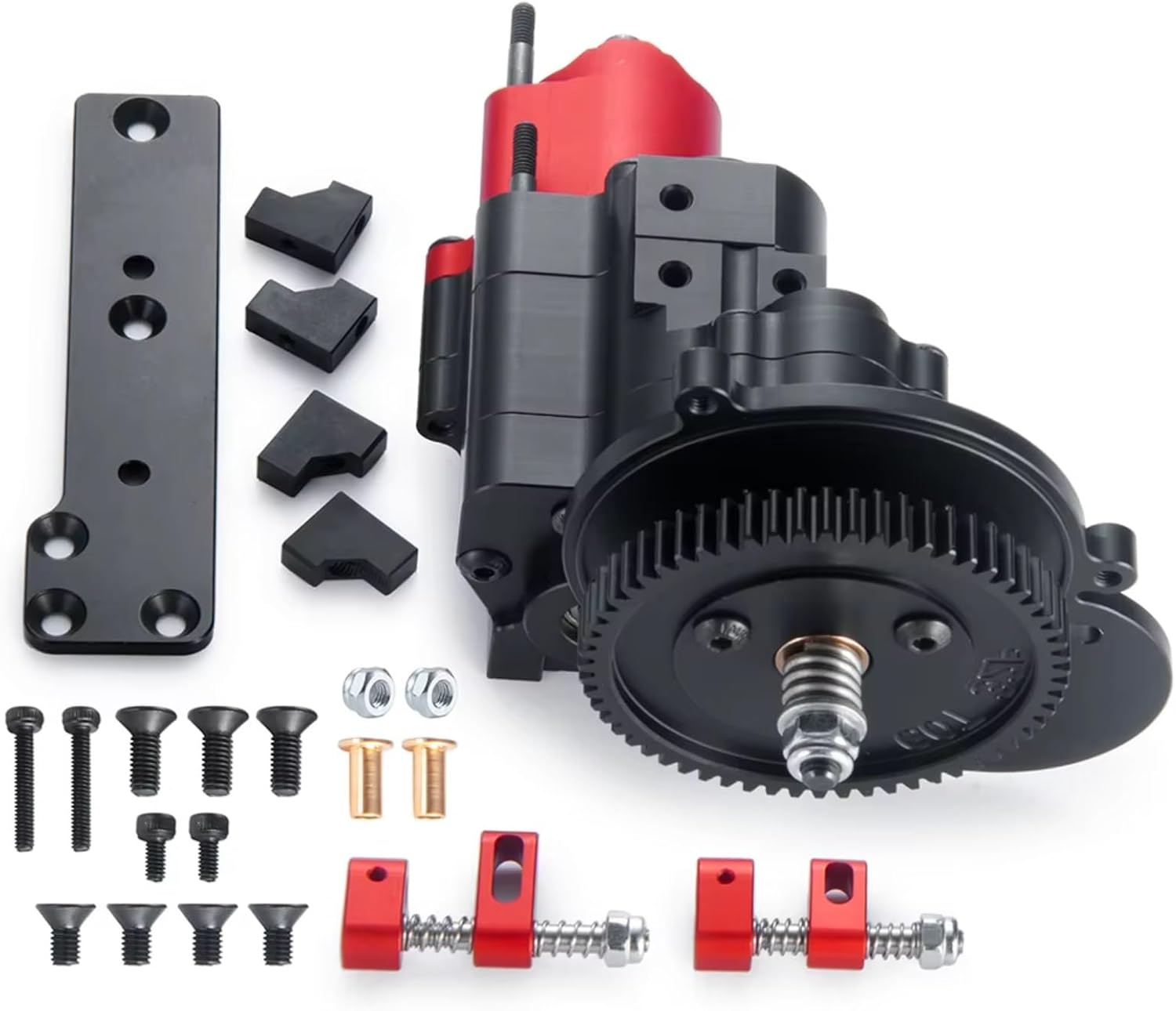 RC Gearboxes For Axial For SCX10 1/10 Metal 2 Speed Complete Transmission Gearbox With Gears RC Crawler Car Upgrade Parts