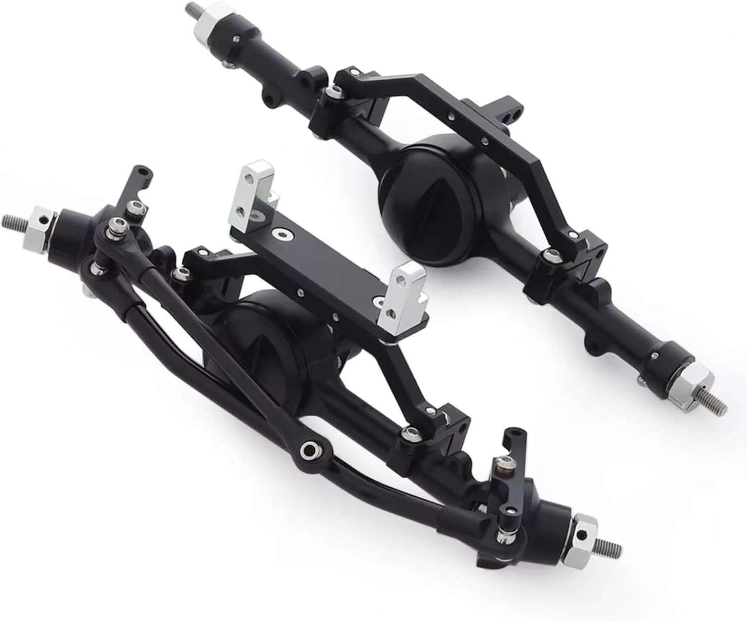 RC Axle Models for Gelande II TF2 D90 D110 for Yota 1/10 CNC Aluminum Alloy Axle Front and Rear RC Crawler Car Model Accessory Assemble(1set)