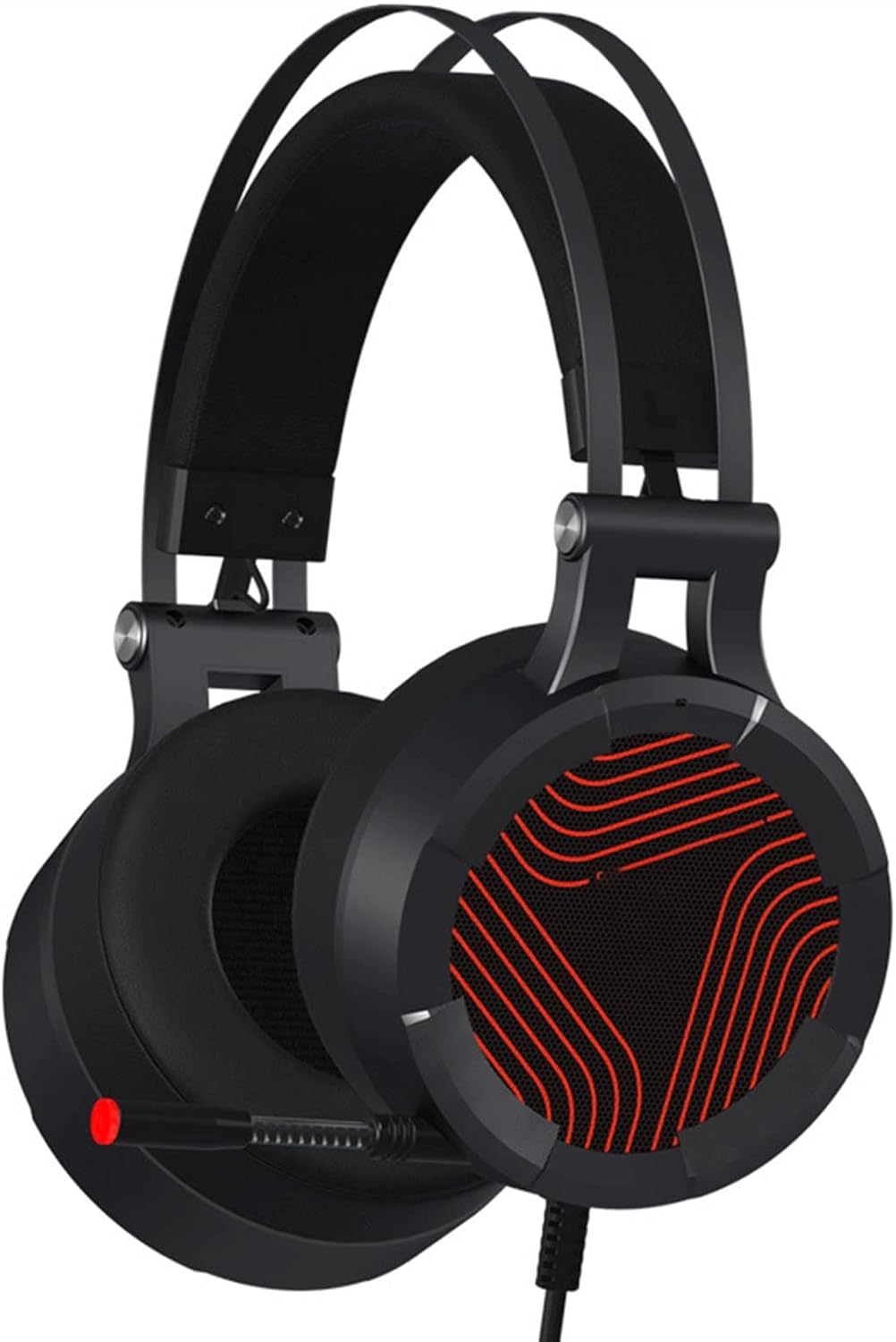 Gaming Headset, Over-Ear Wired Gaming Headset with Microphone, Adjustable Headband, Volume Control,Gaming Headset Headset Microphone Noise Reduction