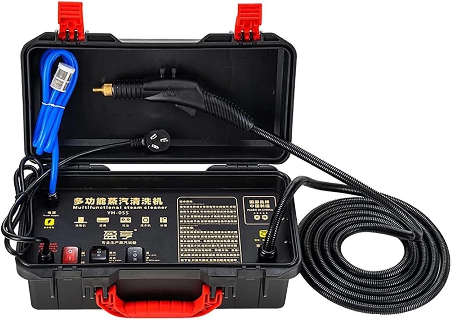 KANGJIEM Handheld high Temperature Portable Cleaning Machine 3000W, high Pressure steam Cleaner, Suitable for Heavy Oil and Heavy Stains