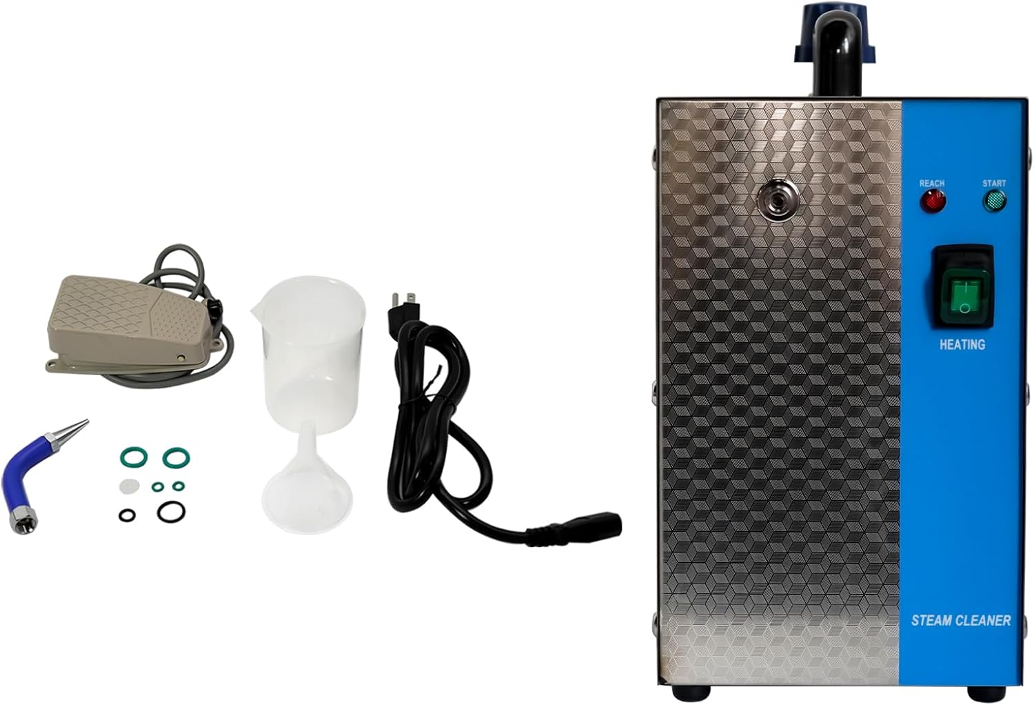 2L Jewelry Steam Cleaner Gem Washer Gold&Silver Steam Cleaning Durable Jewelry Steam Cleaning （110v/1300W）