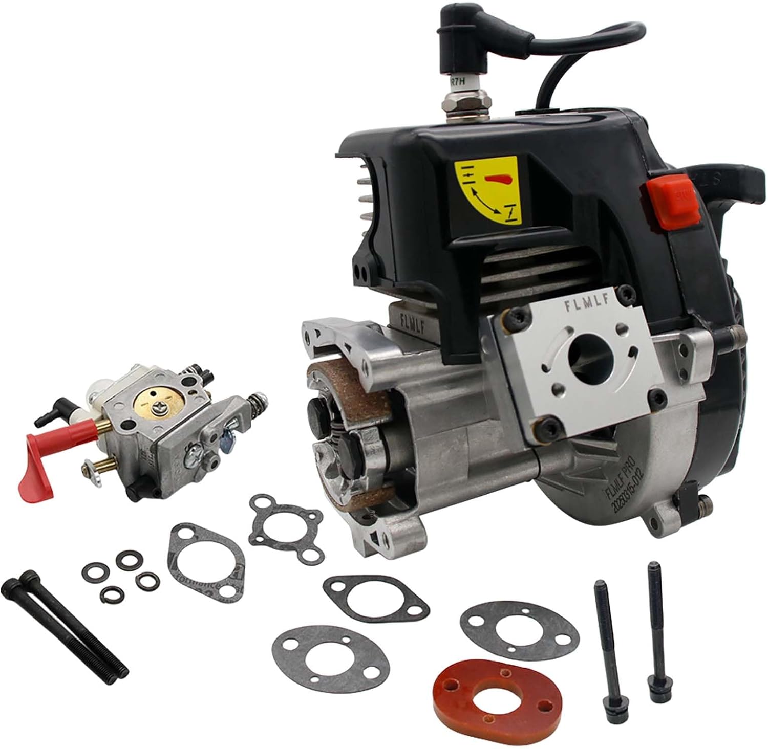 29CC 9.5HP 2-Stroke Reed Case Engine with WT-1191 Carburetor for 1/5 HPI Baja Losi 5ive T DBXL FG RC Car Replacement Parts