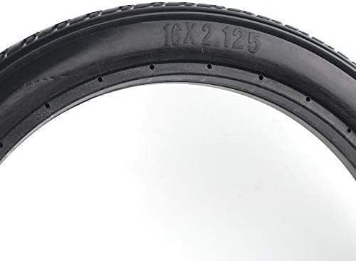 16 Inch Explosion-Proof Solid Tire for Electric Vehicles - Tubeless, Fits E-Bike, Electric Scooter, and Electric Bicycle - Non-Slip and Wear-Resistant