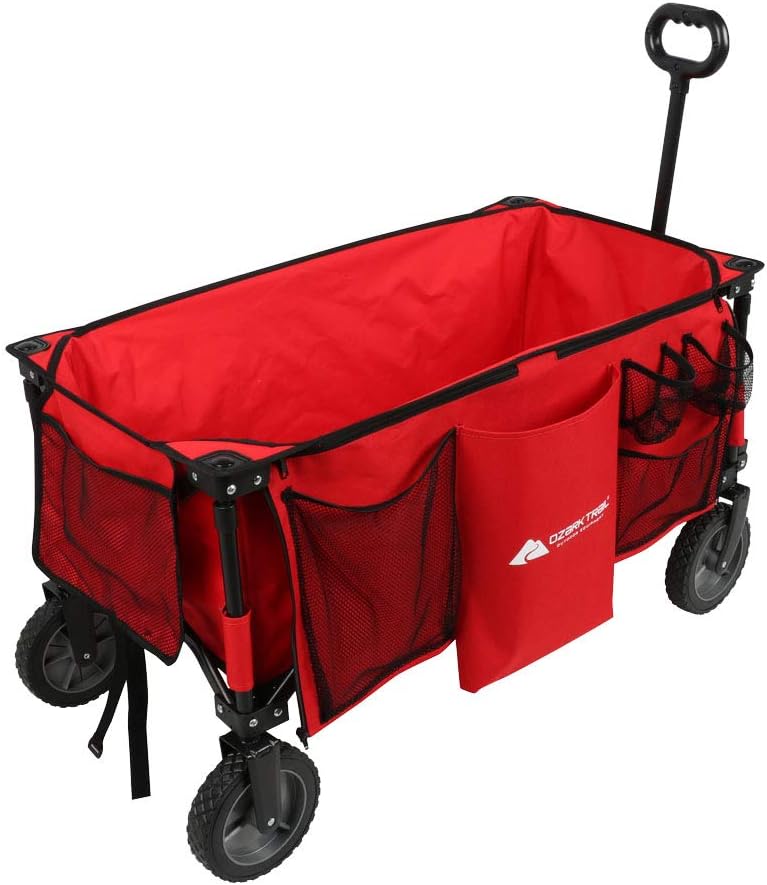 Ozark-Trail Folding Wagon, Red