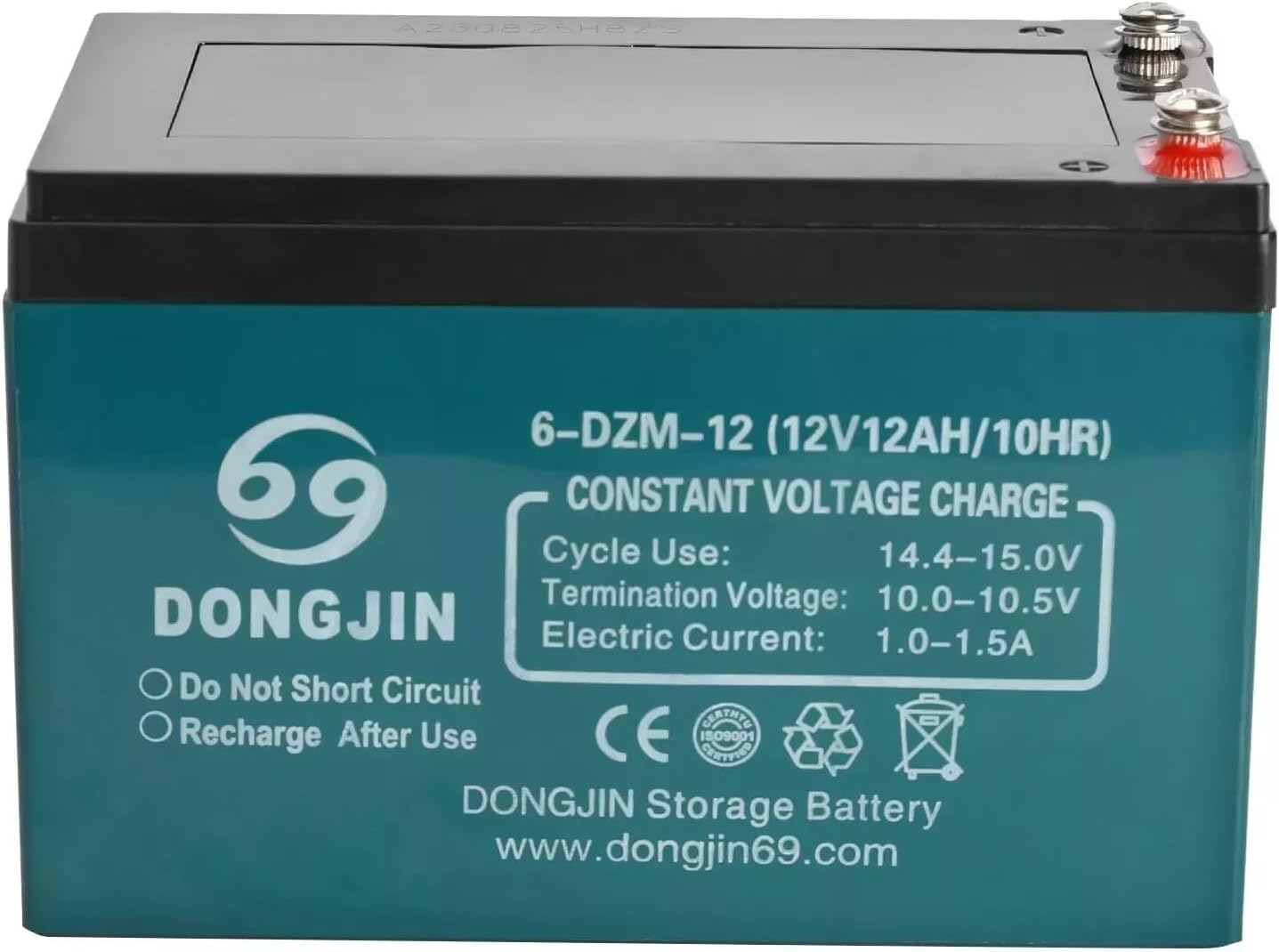 9 Pack Go Kart Powersports Battery 12V 12AH 6-DZM-12 AGM Gel Sealed Lead Acid Maintenance-Free Rechargeable Batteries for ATV UTV Drift Trike Karting Quad Buggy Scooter Ebike Dirt Pit Bike Motorcycle