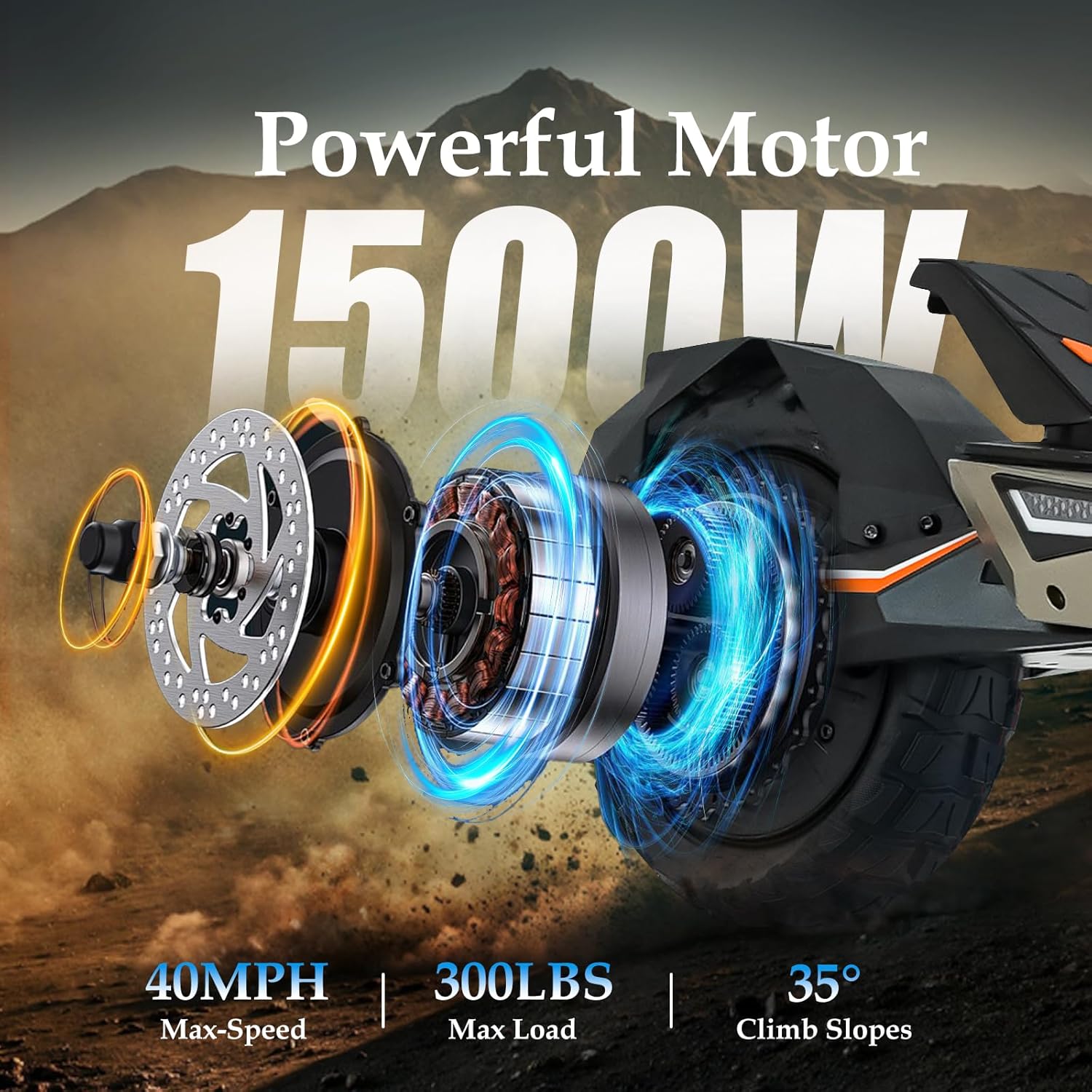 Electric Scooter for Adults, 5600W/1500W/1200W/800W Motor Fast Electric Scooter, 46/40/35 MPH Top Speed, 27Ah/20.8Ah/15.6Ah Battery, 10/11