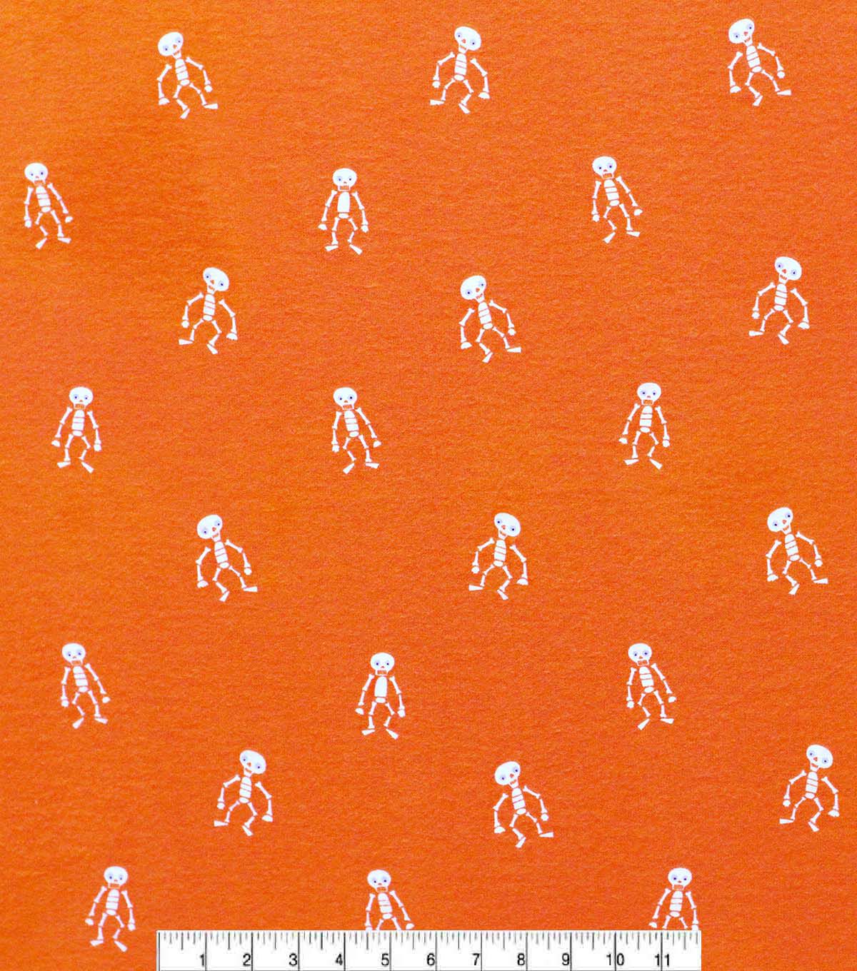 POP! Halloween Skeleton Super Snuggle Flannel Fabric