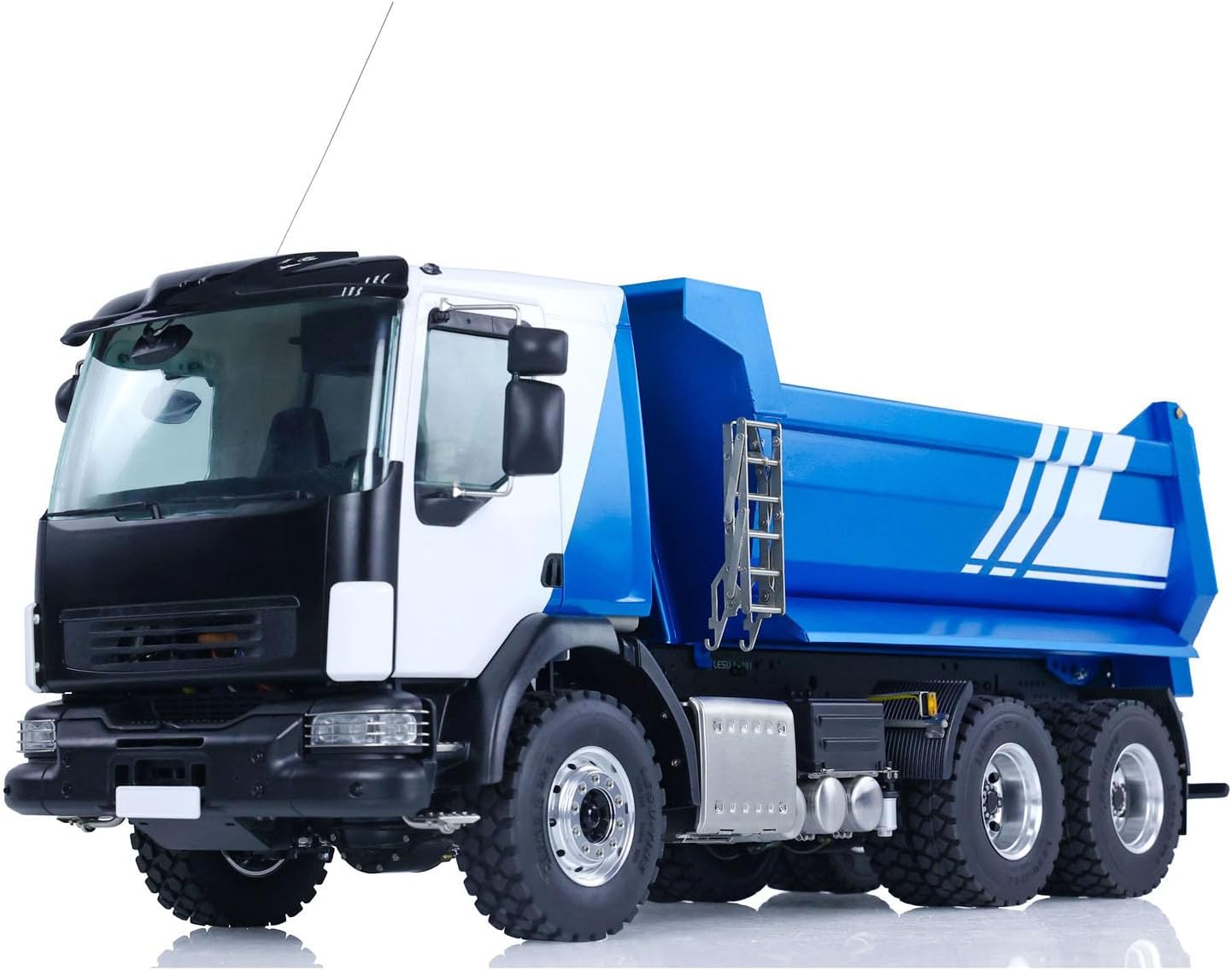 6X6 LESU Metal 1/14 Hydraulic RC Dumper Truck RTR Radio Control Tipper Car Model Two-Speed Transmission Differential Lock Hobby Grade Model
