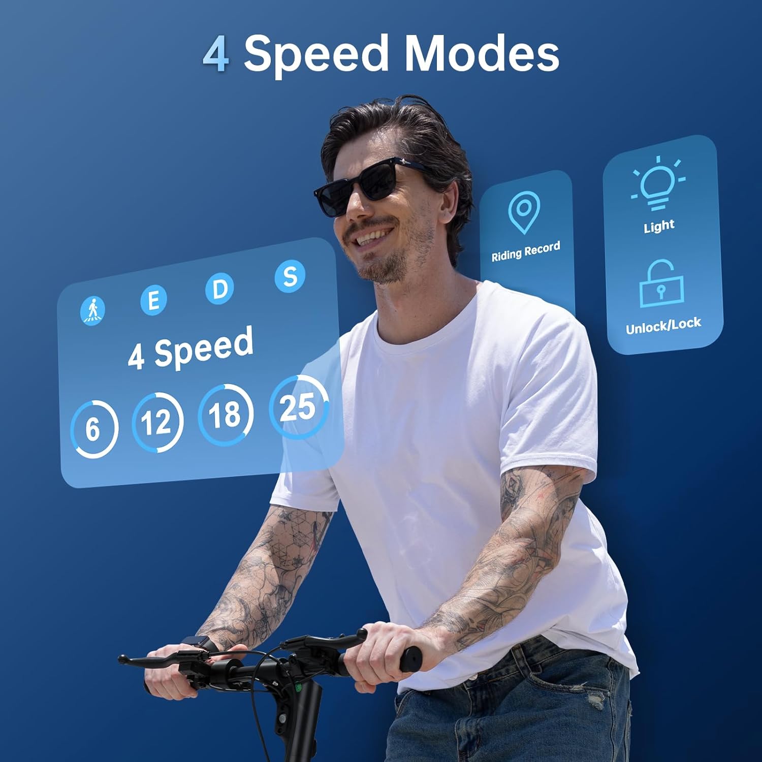 Electric Scooter for Adults, 1000W Peak Motor, 25 MPH, 28 Miles Long Range, 9.3