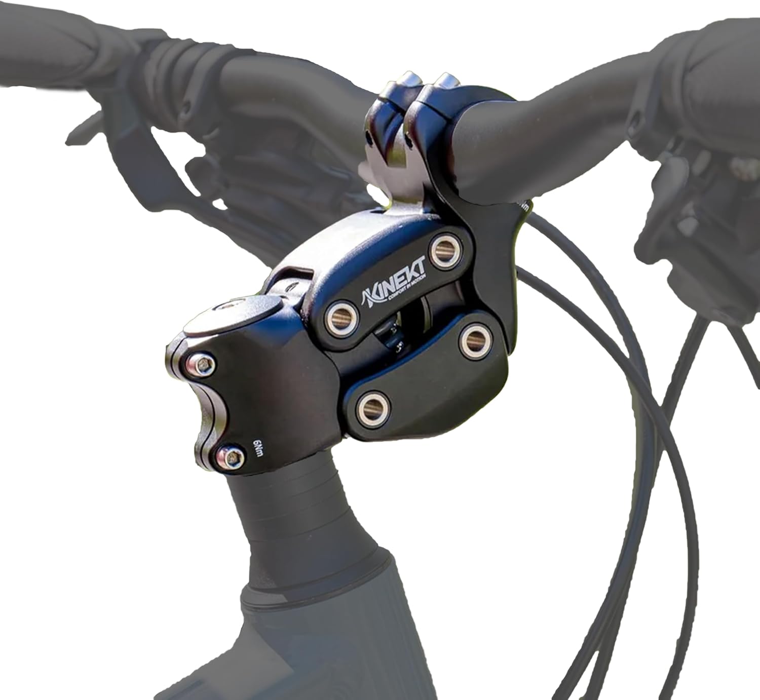 KINEKT Suspension Stem for Bicycle Handlebar - Adjustable Shock Absorption for Road, Gravel, and E-Bikes for Increased Shoulder and Neck Comfort