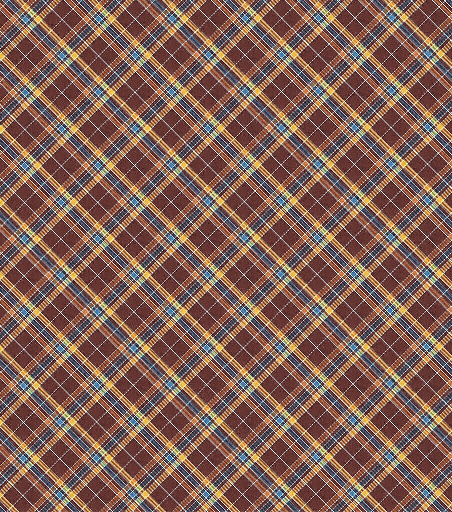 Fall Burgundy Plaid Bias Super Snuggle Flannel Fabric