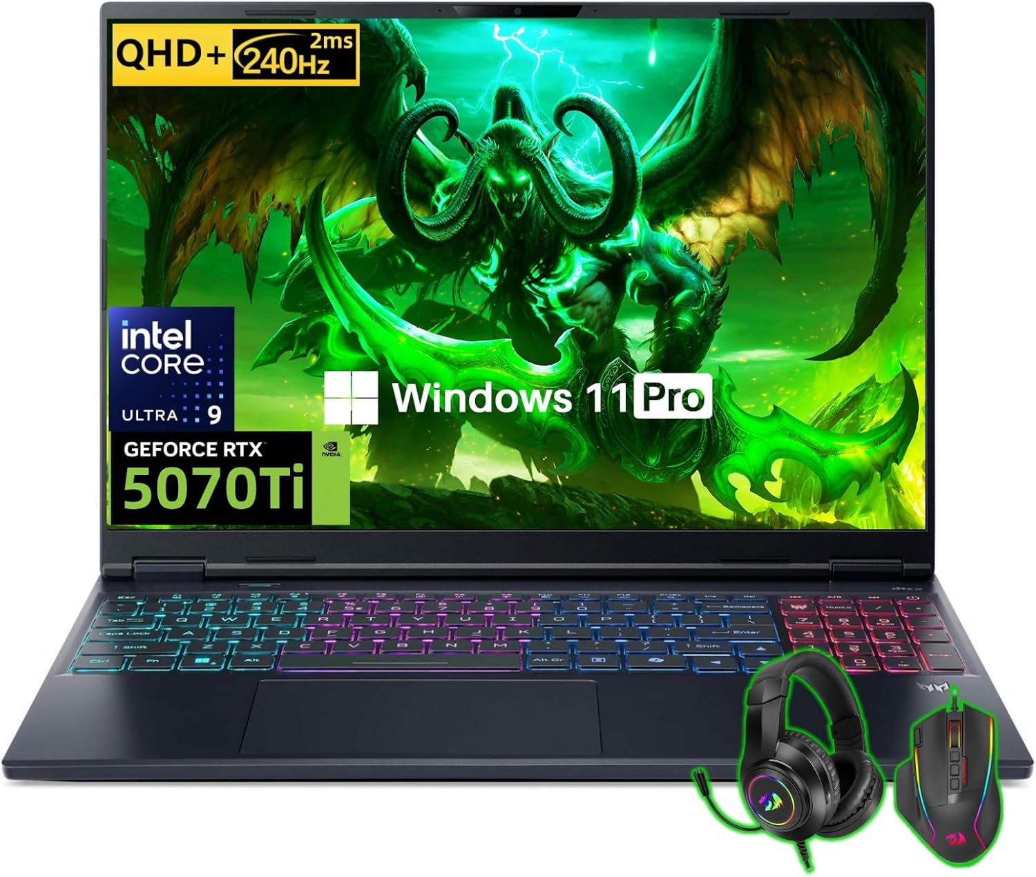 acer Predator Helios Neo 16S AI Gaming Laptop, NVIDIA RTX 5070 Ti, 16