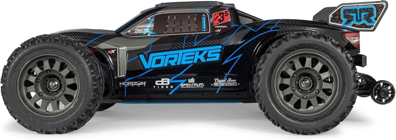 ARRMA RC Truck 1/10 VORTEKS 223S DSC 2WD RTR Brushless Stadium Truck, Blue, (Lipo Battery and Charger Not Included) ARA3505T2