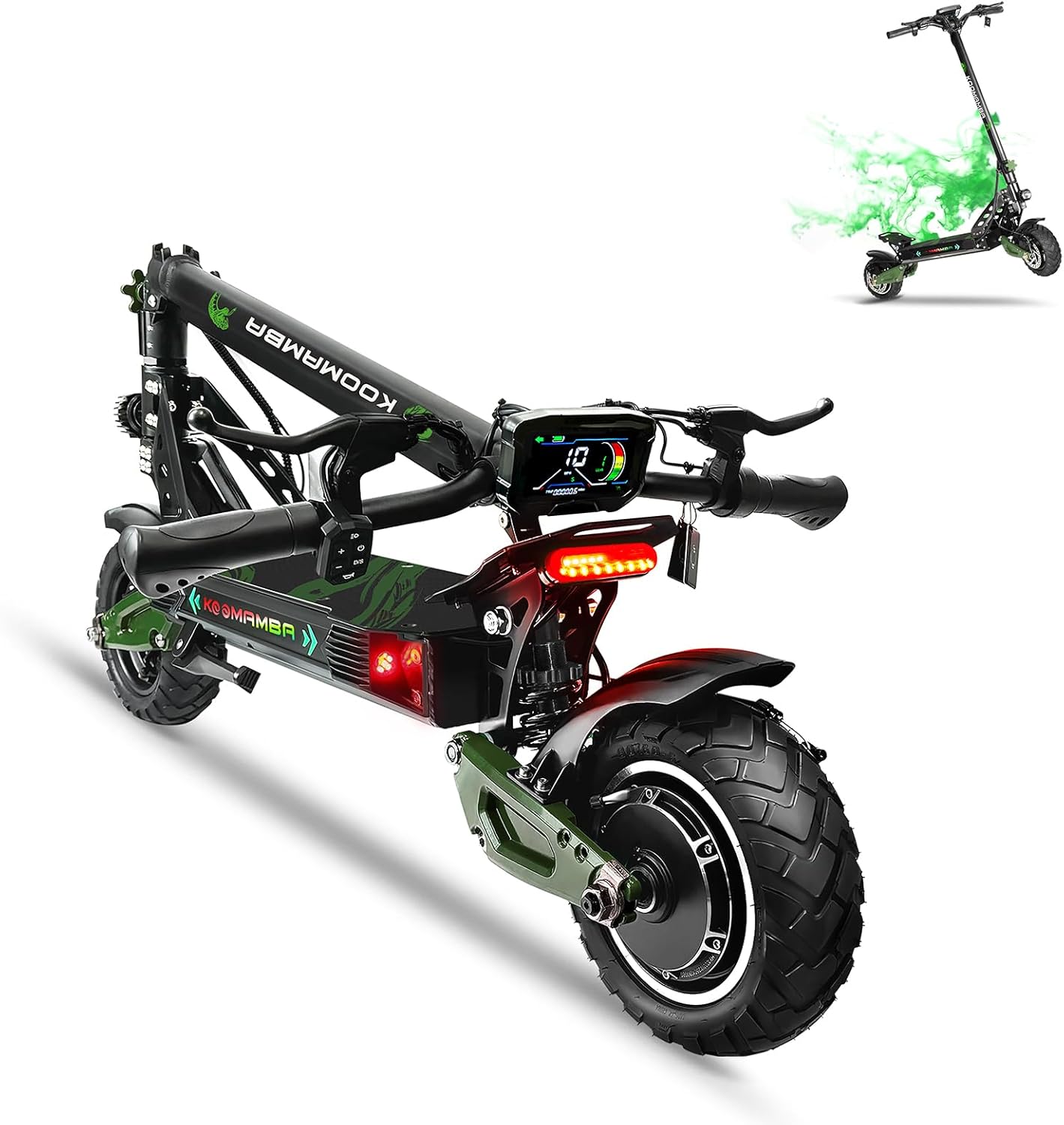 ZU06 1200W Electric Scooter with Seat Up to 35 MPH, 52V/20Ah Battery 50 Miles Long Range, NFC Smart Unlock & Dual Disc Brakes, 10