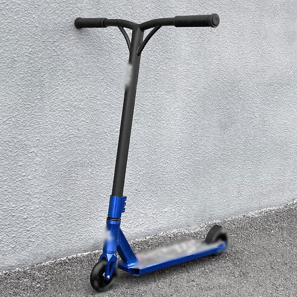 Scooters Kick Scooter for Adults Teens, Elite Pro Stunt Scooters, Freestyle Trick Scooter, Advanced Competition-Ready (Color : Blue, Size : 51 * 59 * 86cm)