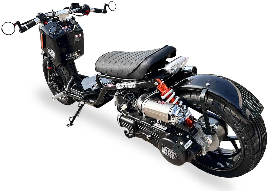 150CC ICEBEAR Stretched Scooter Generation 5 Scooter GEN V The Newest Generation, Ruckus Style Lightweight and Agile, Digital Speedometer, and a Leisure Ride PMZ150-22 Street Legal