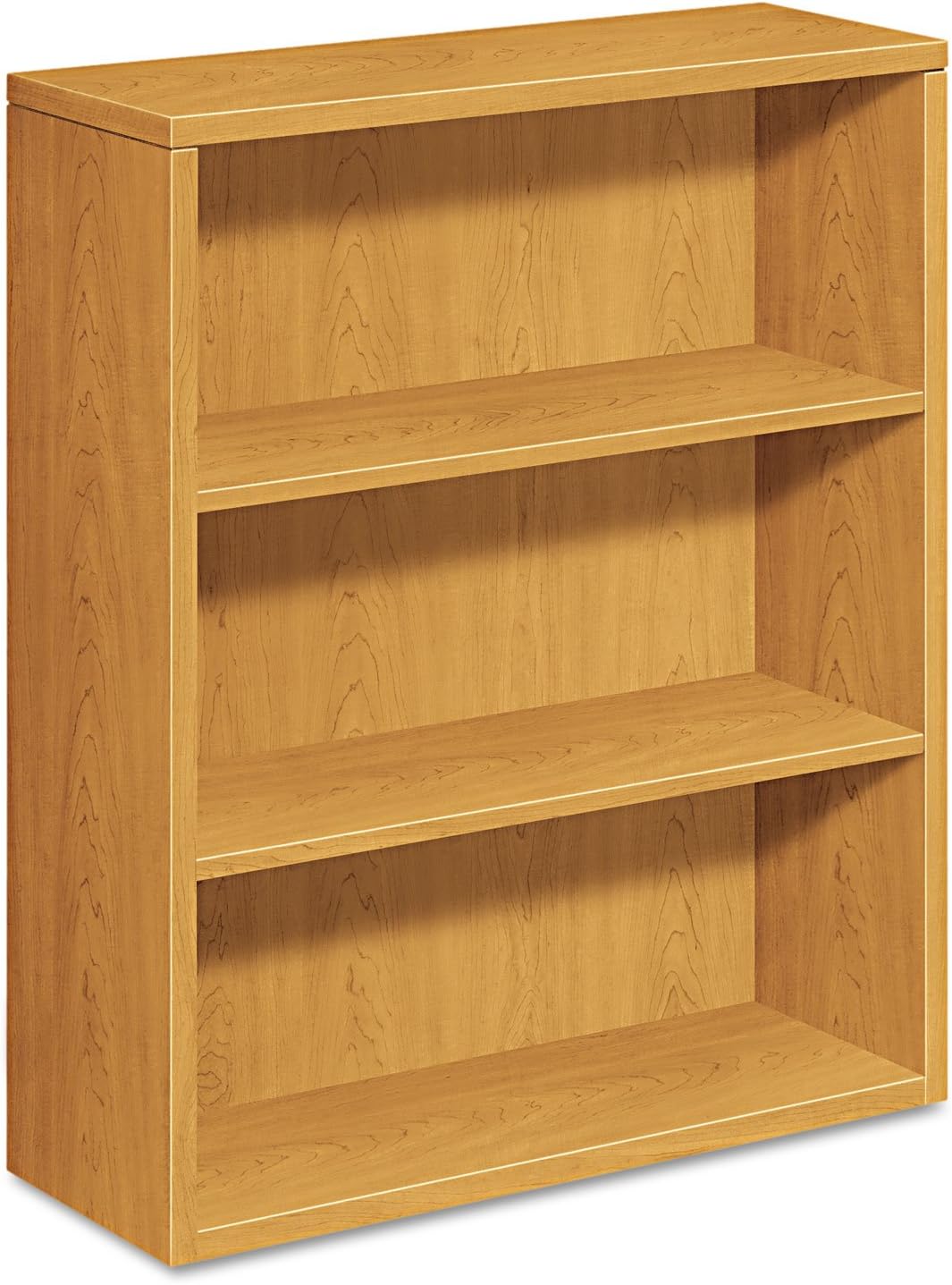 HON 105533CC 10500 Series Laminate Bookcase, Three-Shelf, 36w x 13-1/8d x 43-3/8h, Harvest