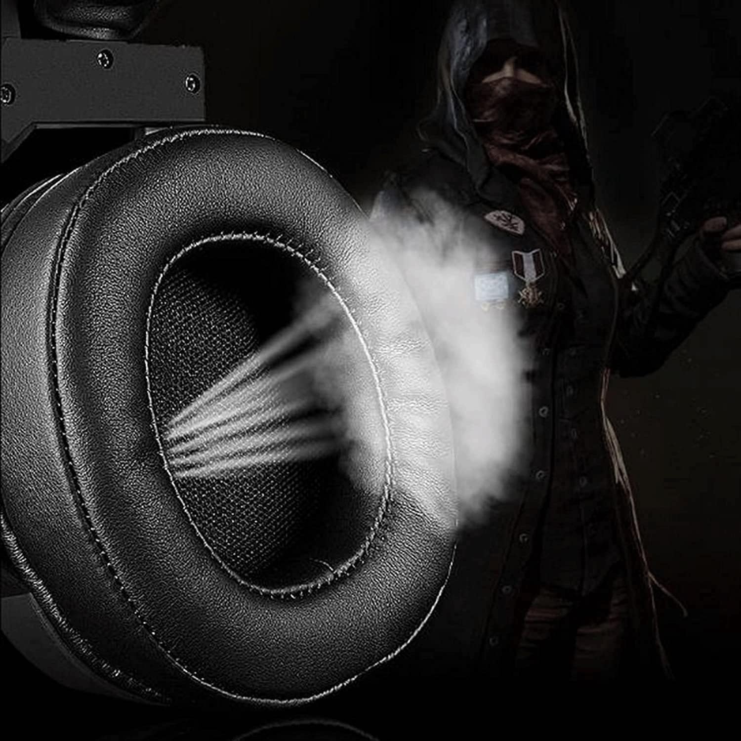 Wired Gaming Headset, Computer Headphones with Microphone/Mic Noise Cancelling, Headset with Noise Canceling Mic - Black