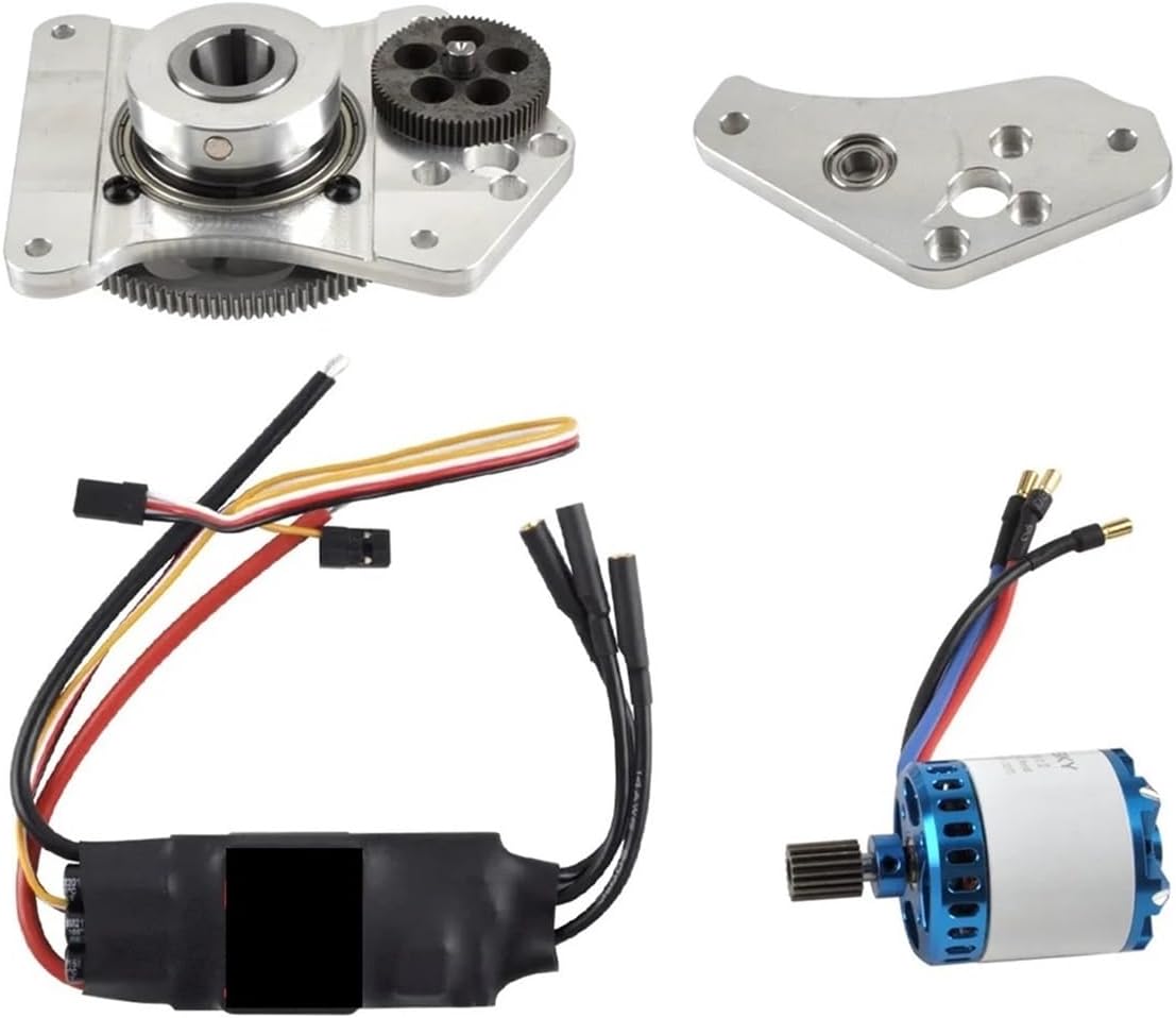 1 Set Compatible with 130CC Engine RC Model Aircraft Starter with Motor Universal(DLE130ES with ESC)