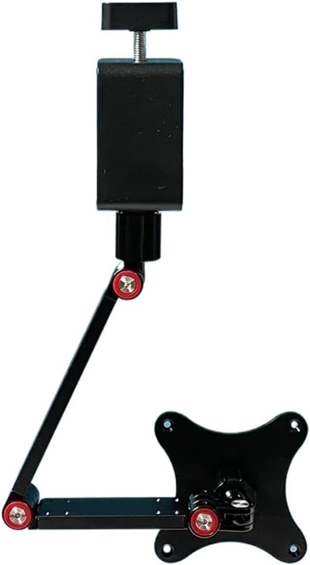 Aluminum Alloy Portable Monitor Stand 360 Degree Rotating Desktop VESA Mount with Clamp for 13-18 Inch Screens