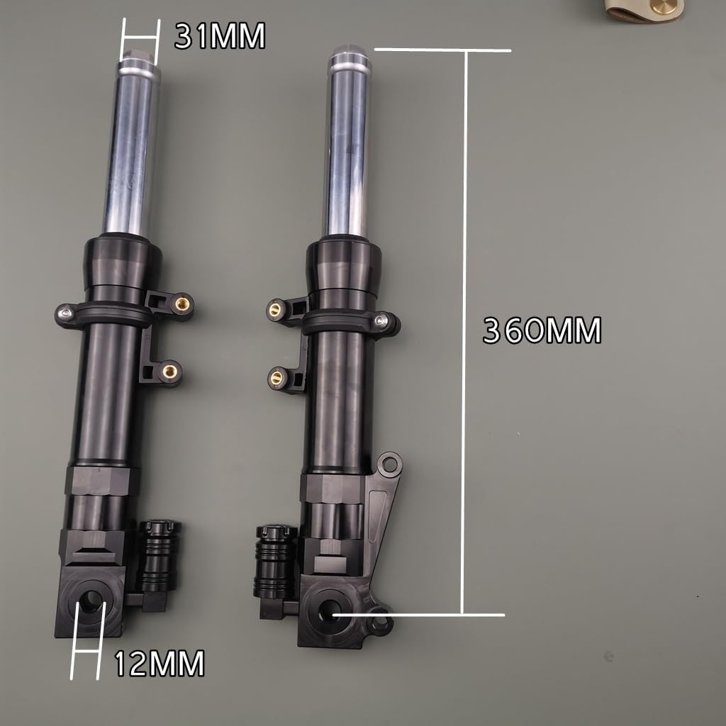 Bike Rear Shock 31MM Front Forks Shock Absorber With Brake Assembly For Ice Bear Maddog Chuckus Hunter For GY6 Scooter Refitted Parts