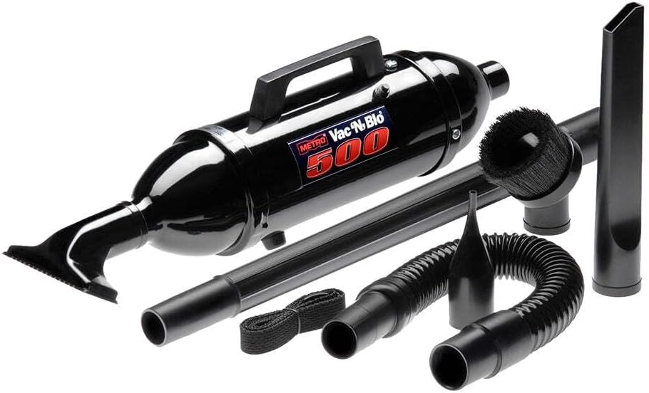 METROVAC Disposable Bag 5 Pack (DVP-26RP) Bundle with Vac N Blow 500W Vacuum