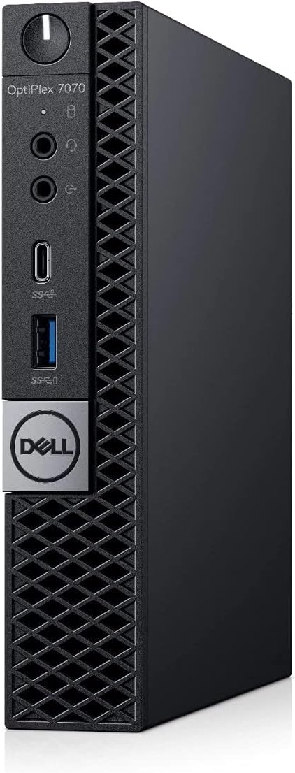 Dell OptiPlex 7070 Desktop Computer - Intel Core i7-9700T - 16GB RAM - 256GB SSD - Micro PC (Renewed)