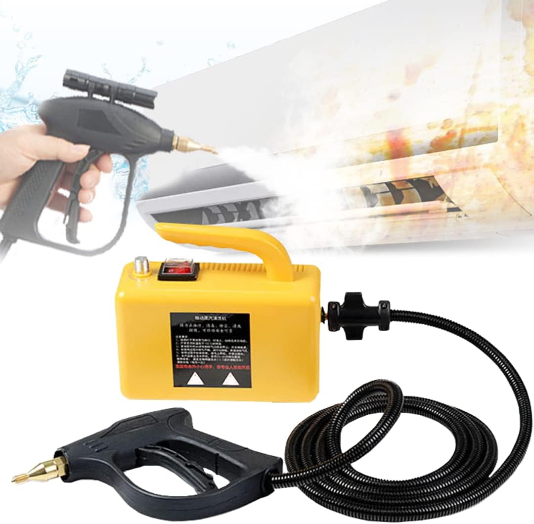 ZWEBY High Pressure Steam Cleaner,Portable1700W Handheld High Temp Cleaning Machine,with 3 Different Functions Brush Heads,Tankless for Kitchens, Bathrooms, Furniture and Automobiles