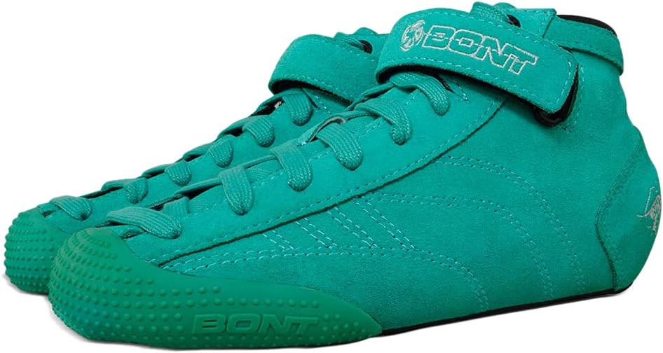 Bont Skates - Prostar Soft Teal Suede Professional Roller Skates with Glow Light Up Led Wheels - Indoor and Outdoor - Roller Skates