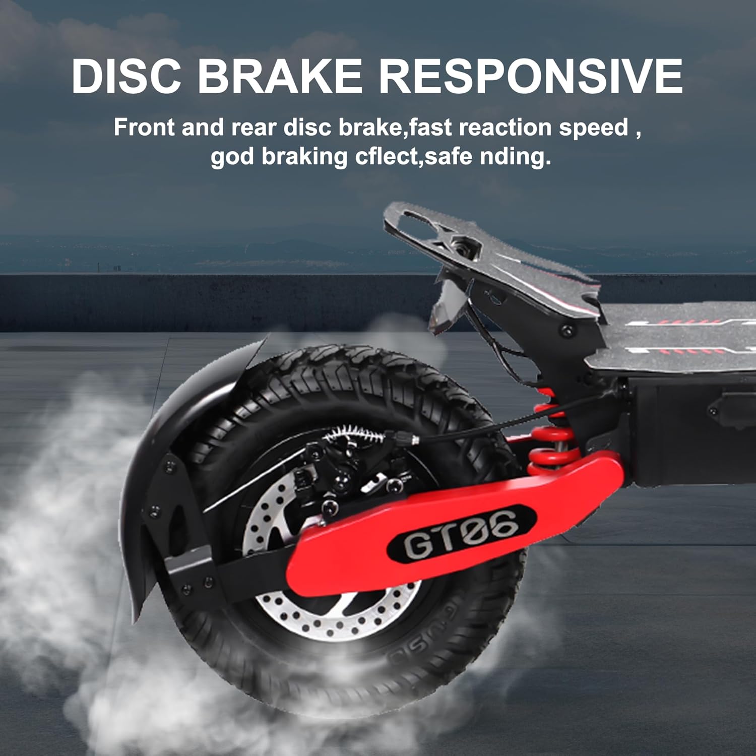 DOF Electric Scooter Adults, 1200W 48V 13AH E Scooter Off Road Dual Brake System Folding Commuter, 11