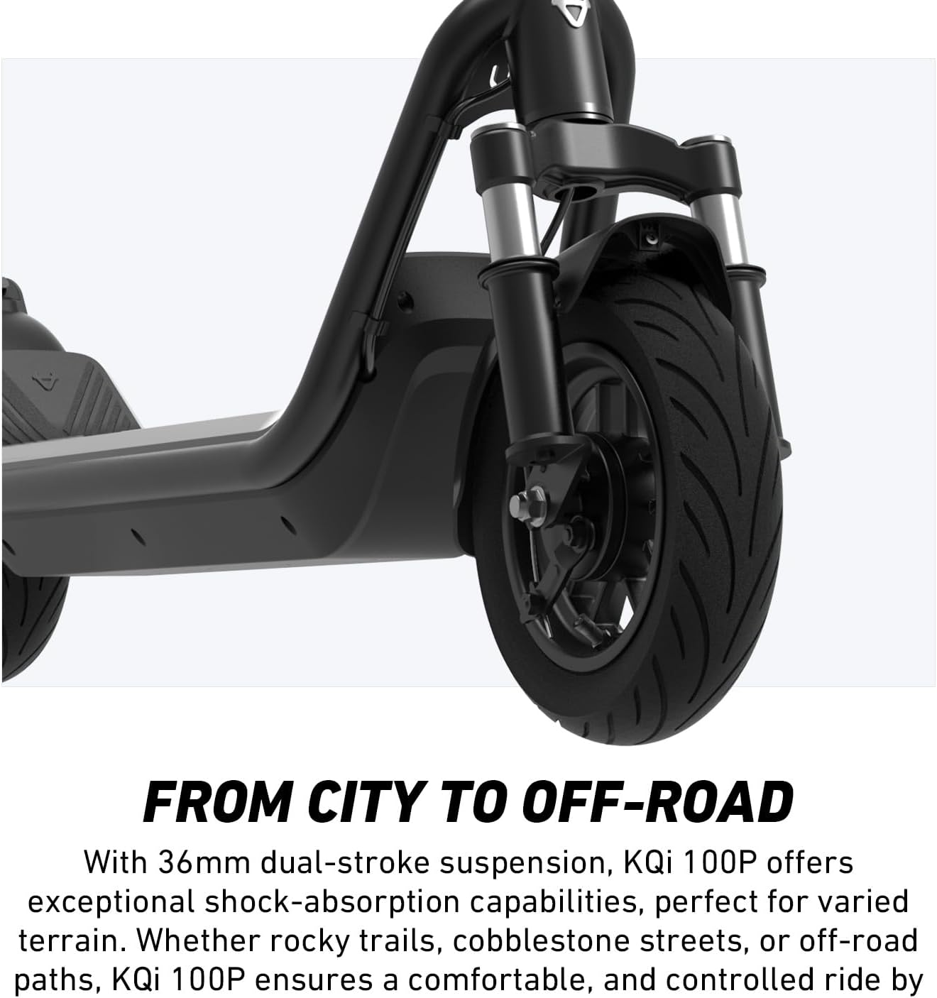 NIU Electric Scooter for Adult - KQi 100 200 Series E Scooter w/Suspension, 600-700W Peak Power, 18-33 Max Miles, Top 17.4-20 MPH, Portable Commuting Escooter, Folding Handlebars(Only K100F & K200F)