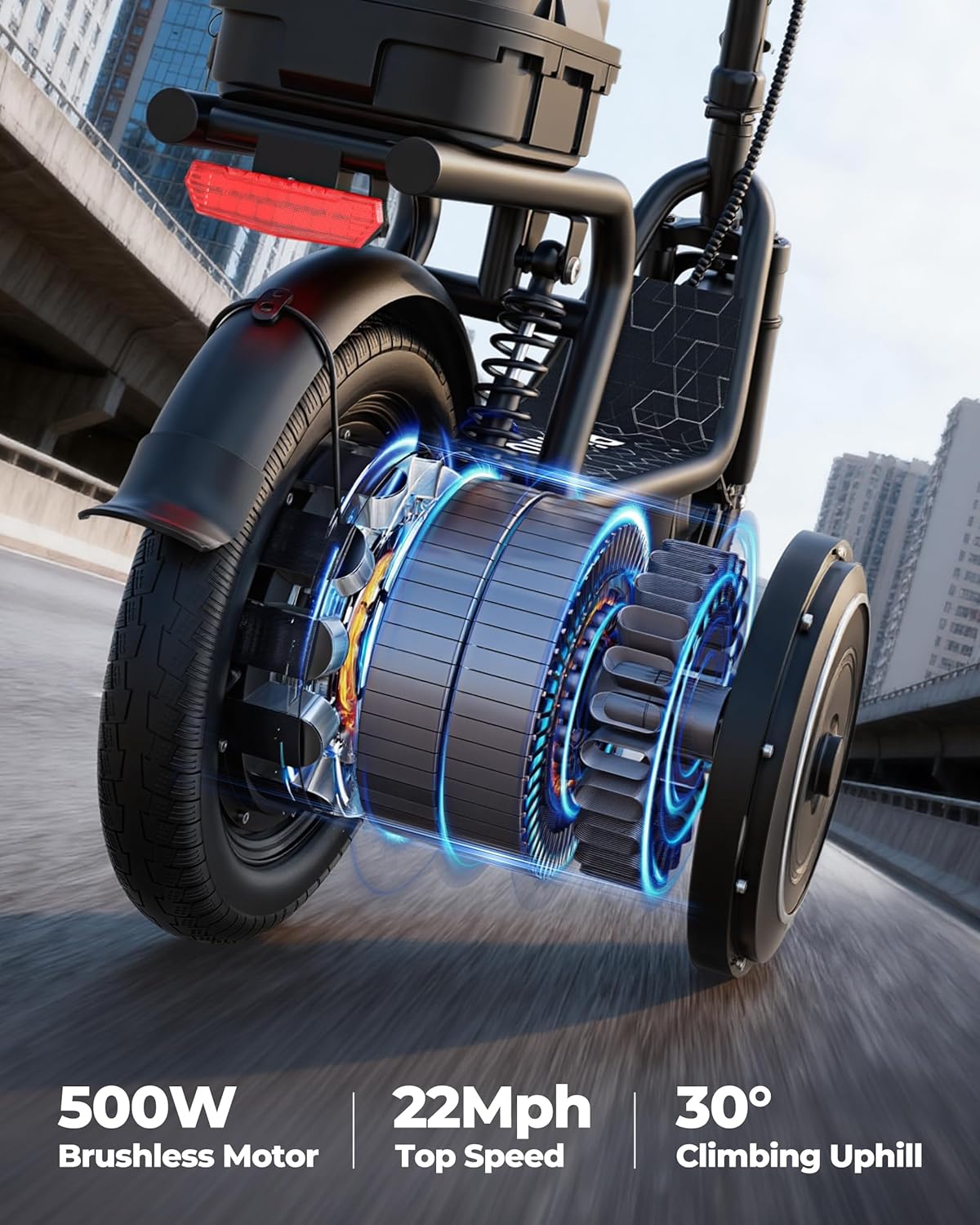 Electric Scooter for Adults - 19MPH & 15/21-Mile Range, 350W Motor, 8.5