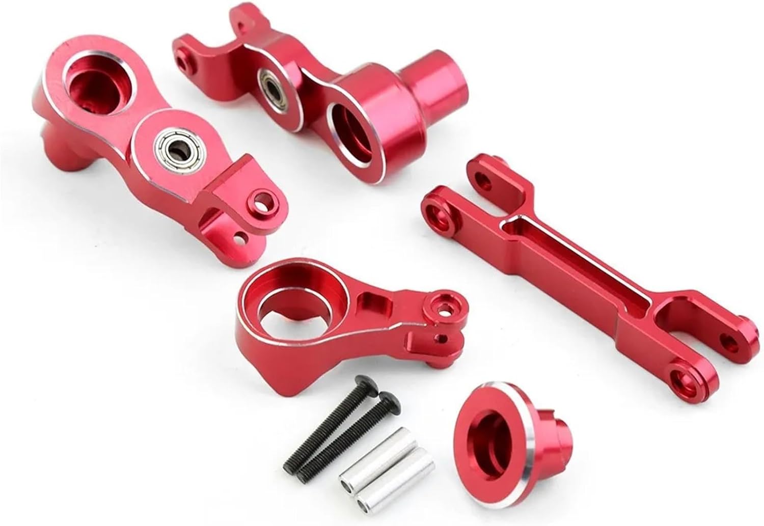 1/5 Aluminum Alloy Front and Rear Swing Arm Block C Steering Cup Upgrade Kit for Tra-xxas for X-MAXX Metal Accessories Parts(1set-Blue)