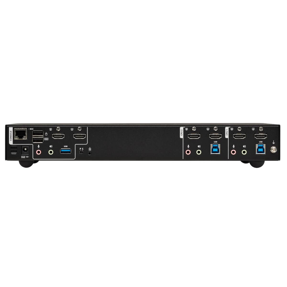 Tripp Lite HDMI KVM Switch 2 Monitors 2 Computers, Dual Monitor KVM Switch, UHD 4K@60Hz Video, Two USB 3.2 Gen 1 Ports, 3-Year Warranty (B006-HD2UA2)