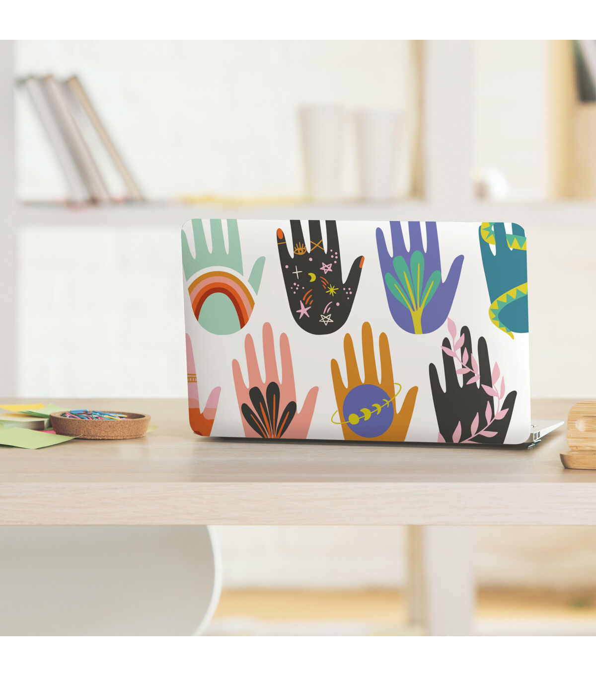 RoomMates 18 x 18' Rainbow Hamsa Peel & Stick Wallpaper