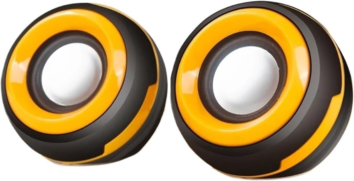 1 Pair Wired Mini Computer Speakers Horns for Laptop Desktop Phone 6W Powerful Audio Multimedia Loudspeaker