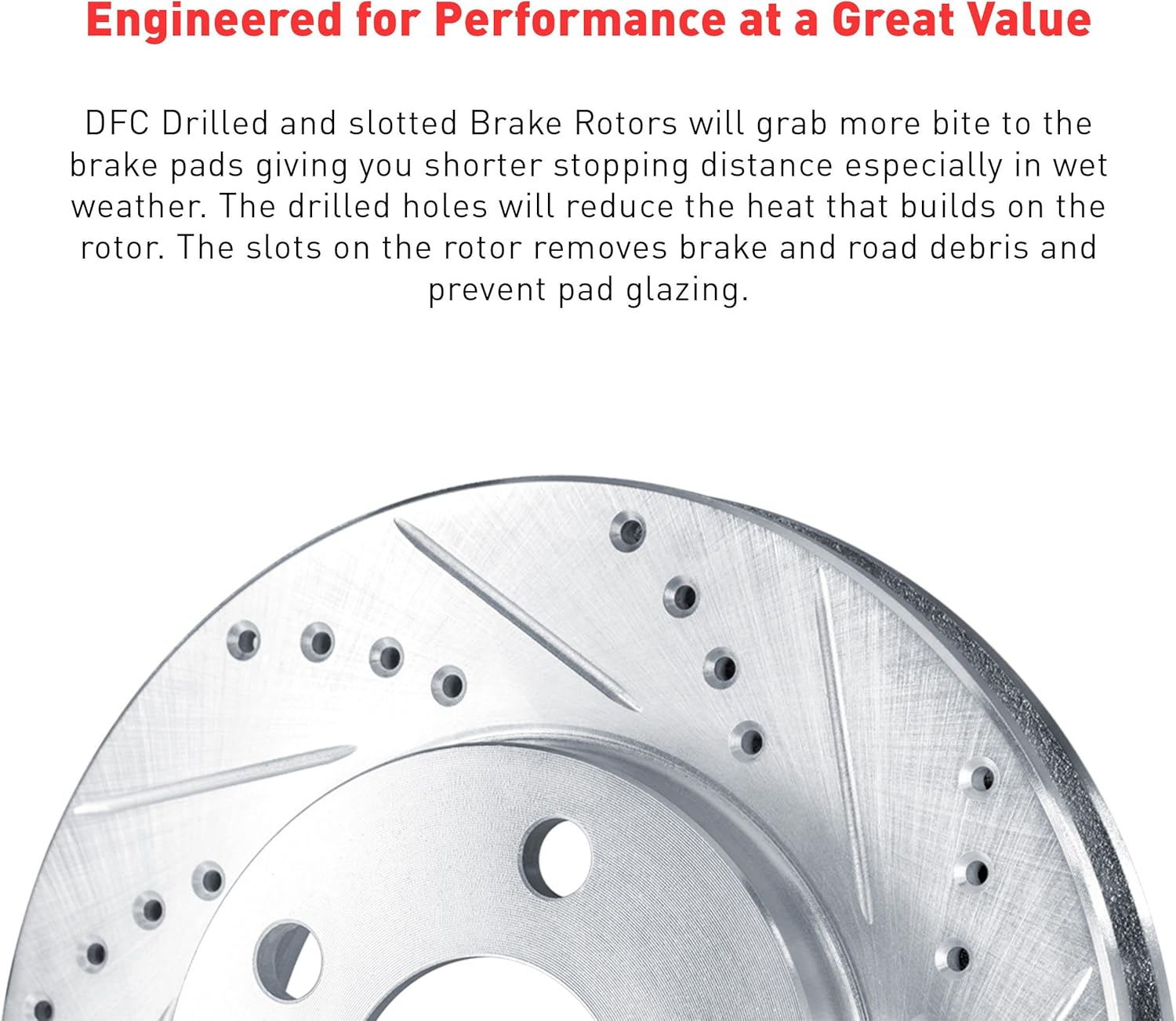 Dynamic Friction Company Brake Kit For 2016-2020 Lexus GS; 2015-2022 Lexus RC F| Front EURO 5000 Ceramic Brake Pads and Rotors Kit|Hardware included