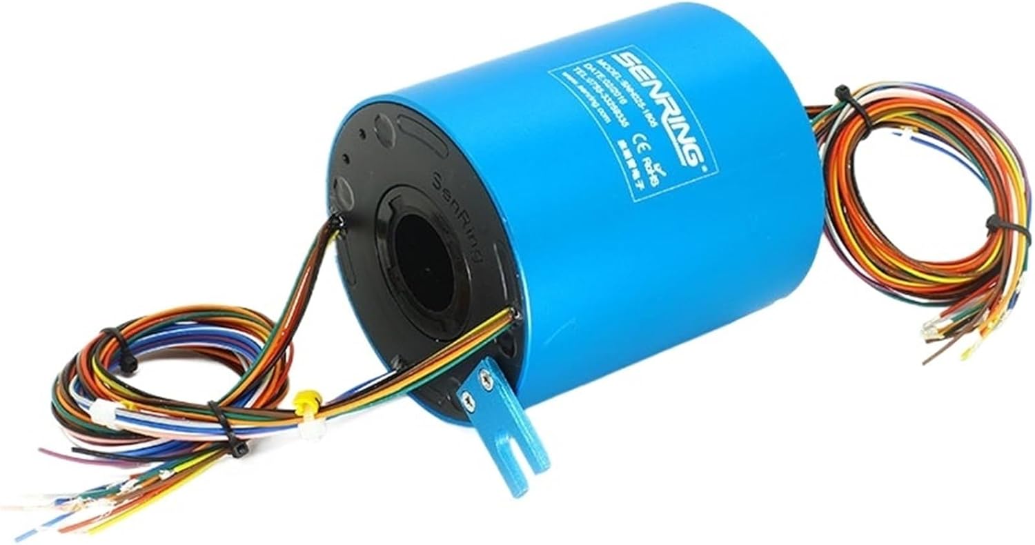 Slip Ring 18 Circuits 25.4mm Inner Diameter Hole 5A/10A Current Gold to Gold Sliding Contact for Medicine Filling Device(25.4X86mm 18CH 10A)