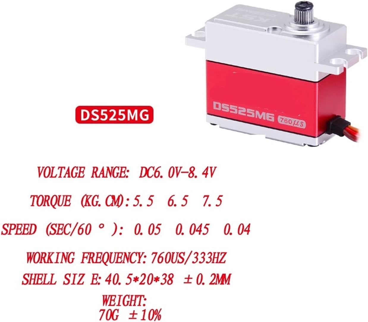 DS215MG DS315MG DS525MG DS589MG DS 725MG DS565X Slant Plate Tail Lock servo(DS725MG)