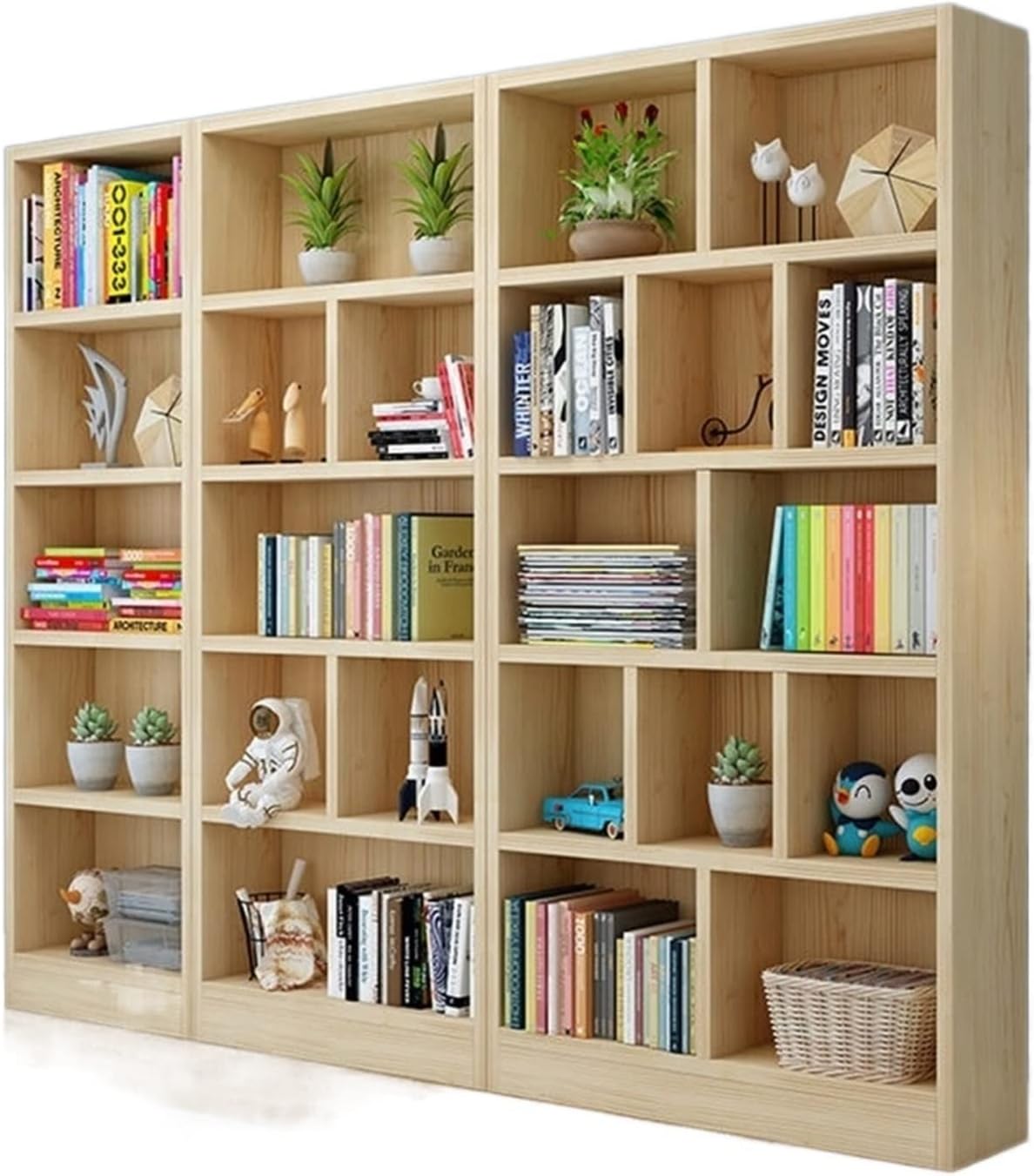 All Solid Wood Bookshelf, Pine Floor Shelf, Children's Bookcase Locker Corner Storage Cabinet (Color : 180x24x24cm Semicircle Bookshelf) (180x240x24cm (Bcd))