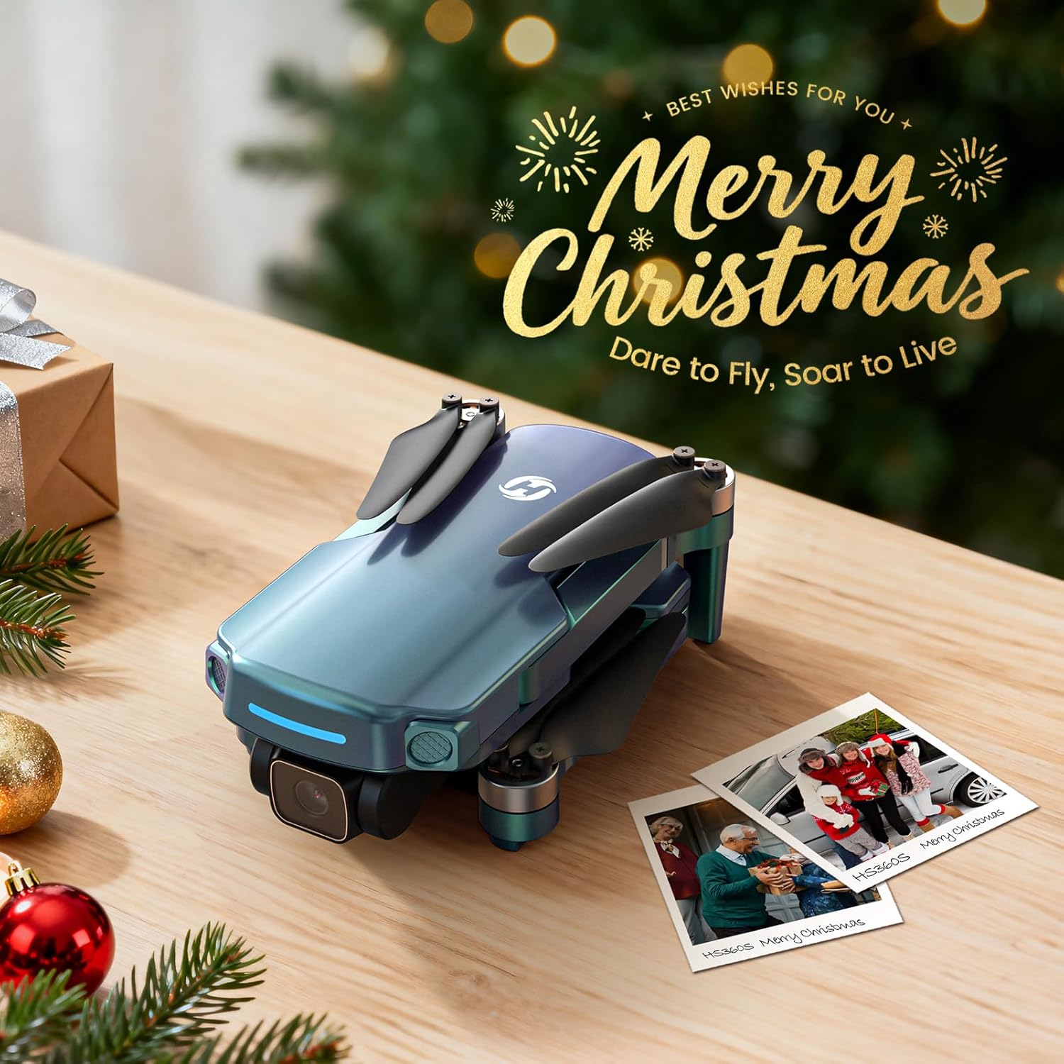 Holy Stone HS360S GPS Drones With 4K UHD Camera For Adults,FAA,249g Quadcopter Drone,10000 Feet Video Transmission,Auto Return,Follow Me, Brushless Motor,Beginner Mode, Special Gradient Color Edition