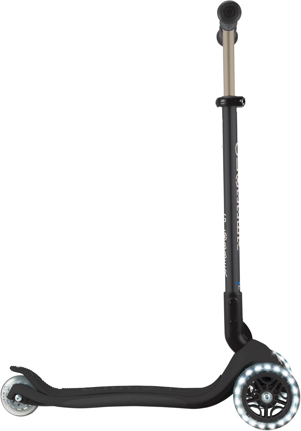 GLOBBER GO-UP Deluxe Lights - 3 in 1 Tricycle, 120/80 mm, ABEC 9, 3 Wheels, Height Adjustable, LED Light Wheels