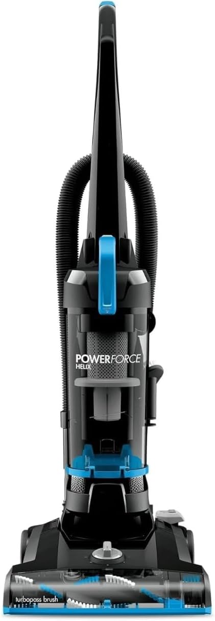 BIISSELLL Power Force Helix Bagless Upright Vacuum, Powerful Suction for Pet Hair,Carpet, Tile & Hardwood,Cleaning, Scatter-Free Technology, Large Dirt Tank, 23ft Cord, 5 Height Settings