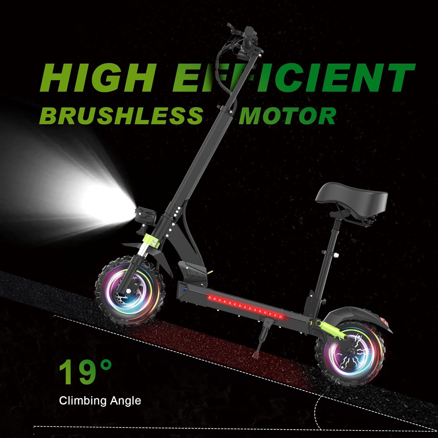 S6 Off-Road Electric Scooter | 48V1200W Motor | 70km Long Range | 55km/h Speed | 11