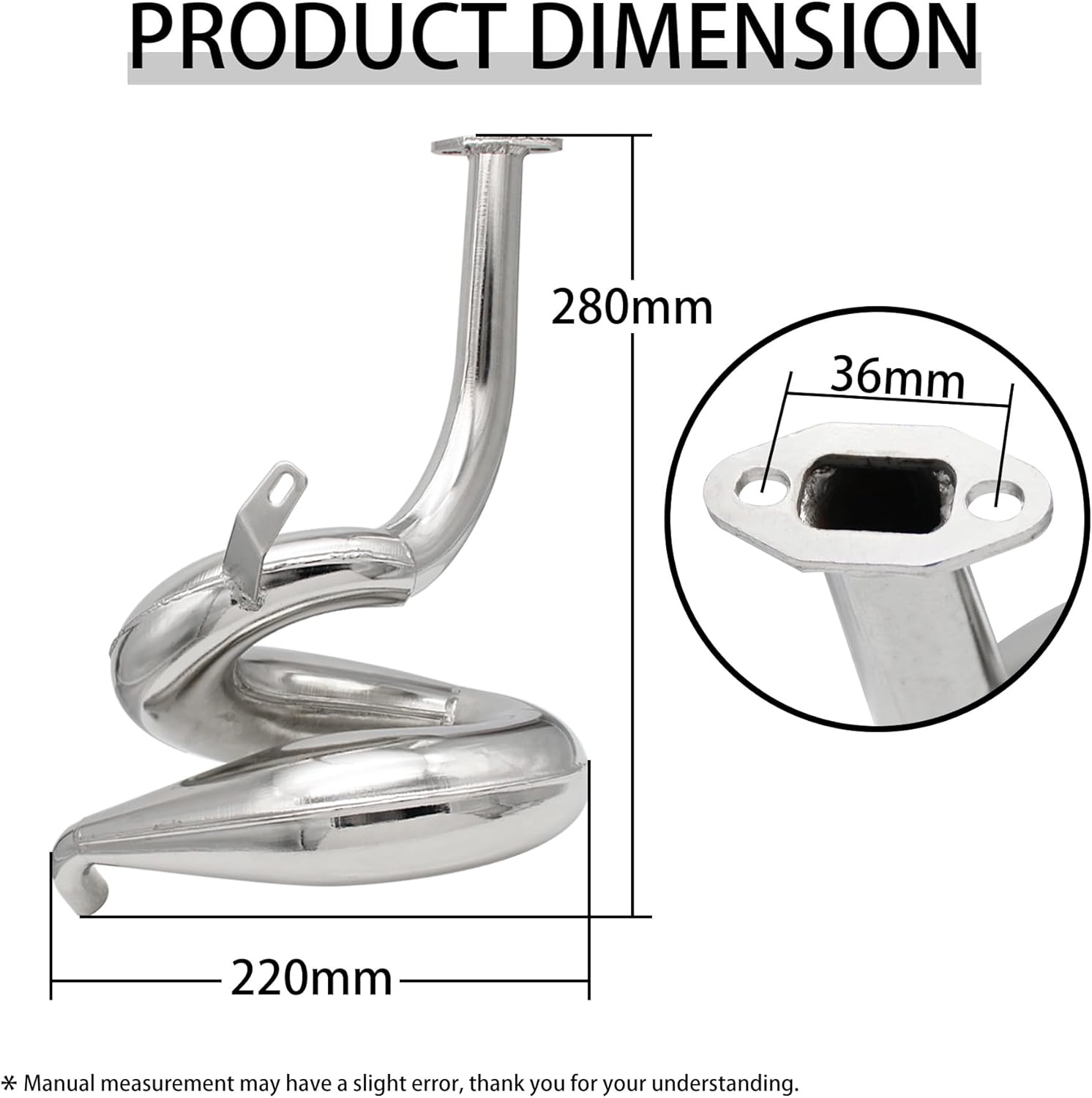 FLMLF Metal Exhaust Pipe Kit For 1/5 Rc HPI ROFUN ROVAN Km BAJA 23CC 26CC 29CC 30.5CC 32CC 36CC 38CC 45CC Engines Parts