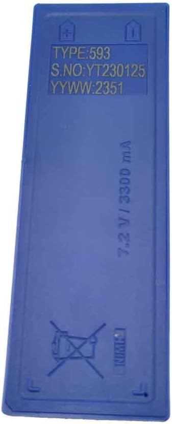 YICUAA (1*Charger+2*Battery) Type 593 7.2V 3000mAh NiMH Rechargeable Battery with 10-24V Scanreco 434 Battery Car Charger, for Scanreco 593/592/590/596/EEA2512 Battery