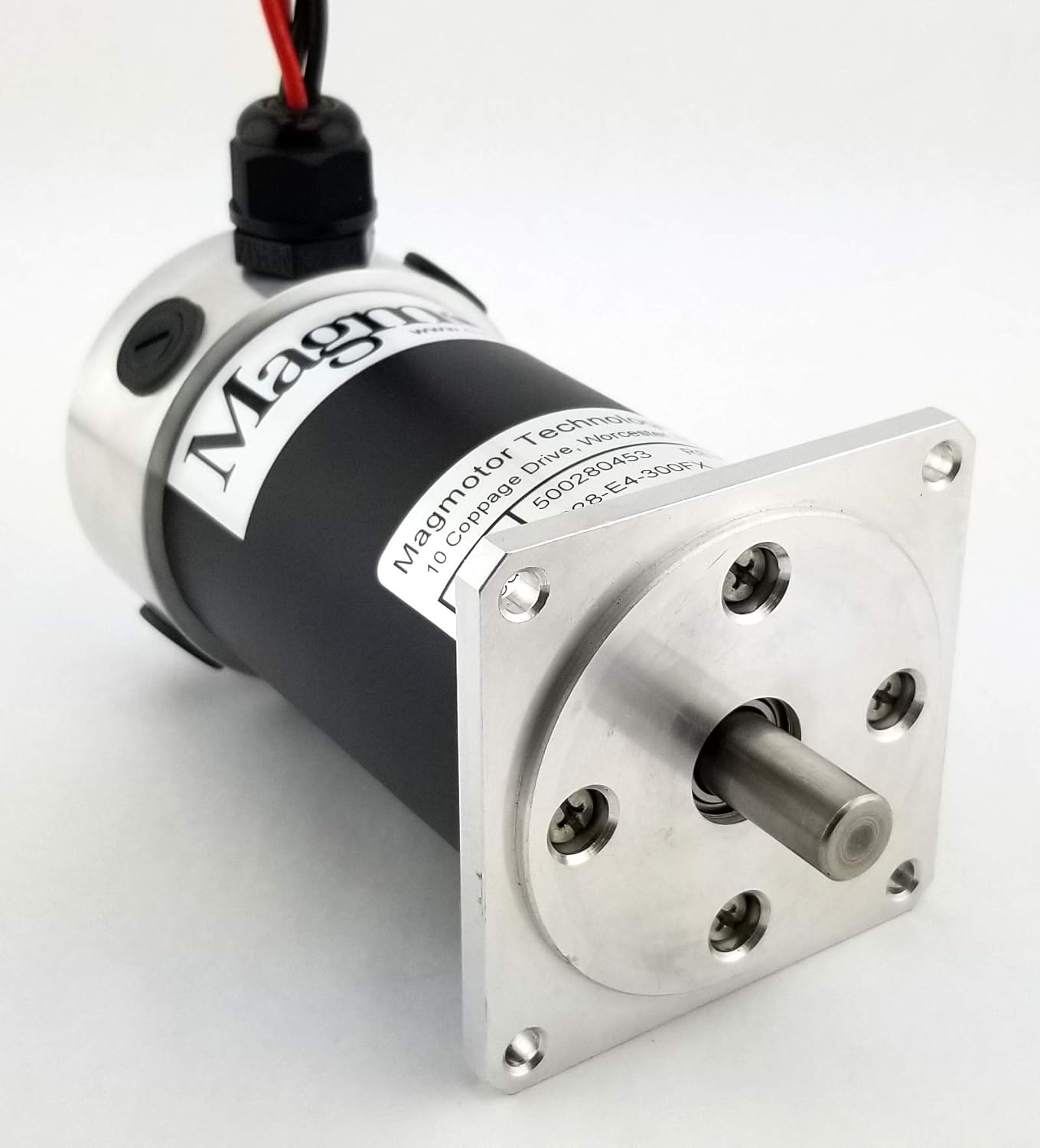 Brushed Motor - Magmotor, S28-E4-300FX, 500280453, 12 VDC, 2100 RPM, Brushed DC Motor, DC Electric Motor