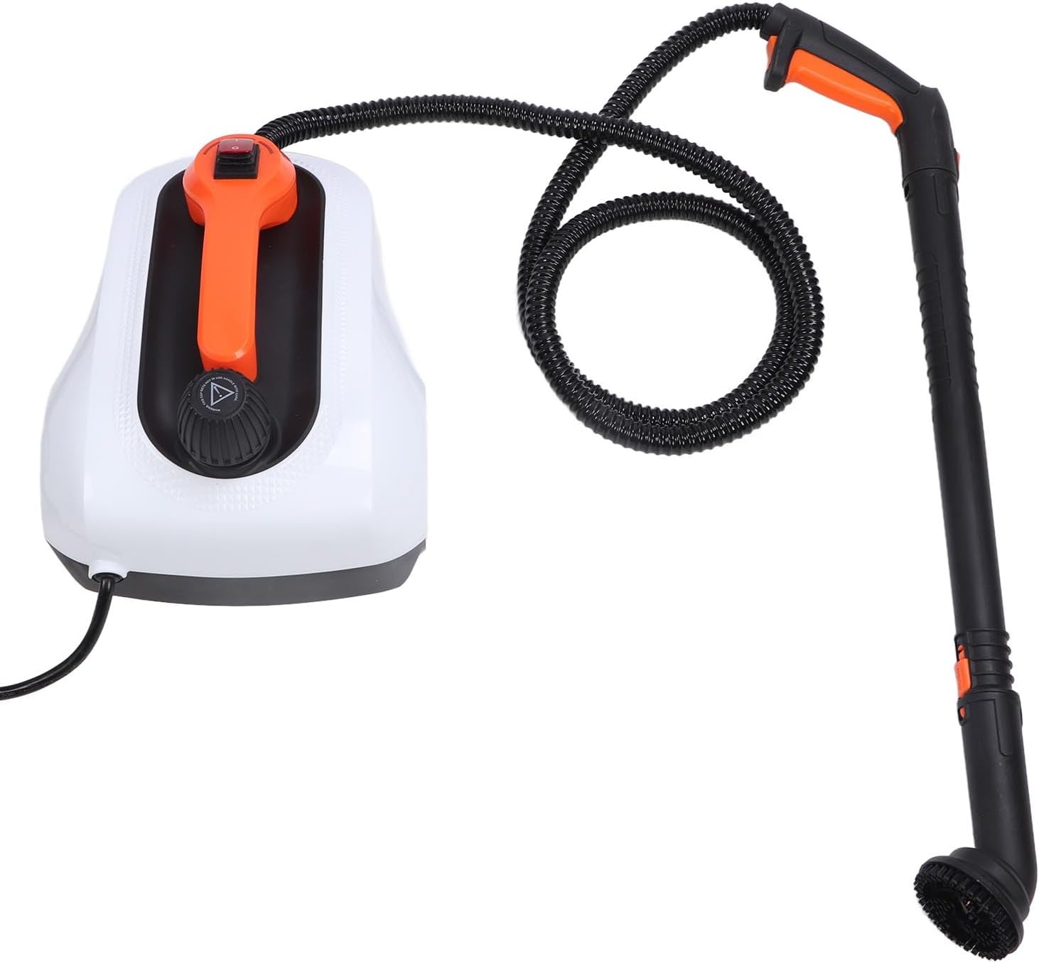 SASKATE High Pressure Steam Cleaner High Temperature Steam Washer 1800W 5bar 320℉ 1.6L 60min Runtime with Nozzle Round Brush Extension Pole for Car Floors Tiles Stovetops (US Plug 110‑120V)